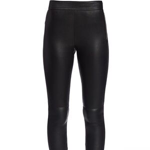 Helmut Lang Zip Lamb Leather Leggings Black Women’s Size 10 $995